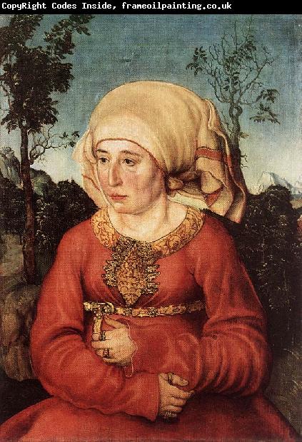 CRANACH, Lucas the Elder Portrait of Frau Reuss dgg